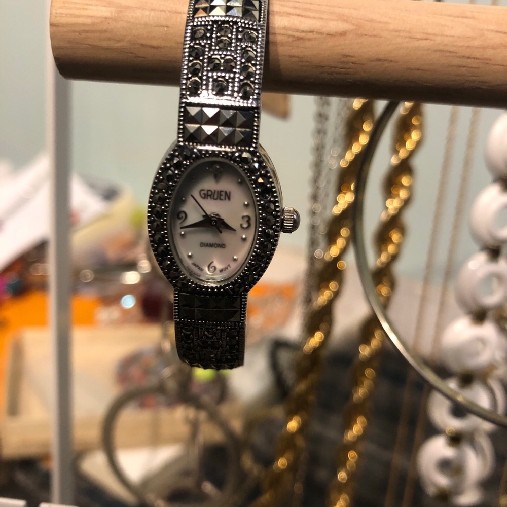 Women's Black and Silver Watch